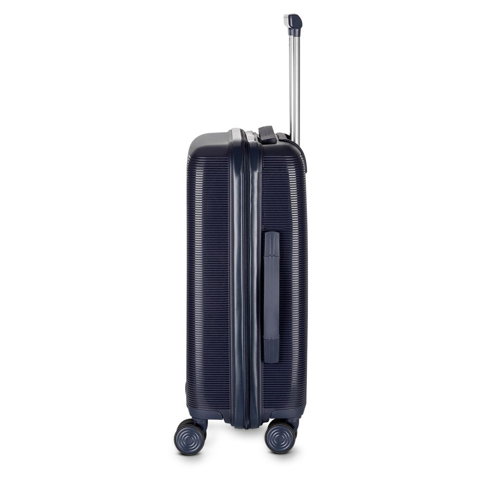 Mala 40L Azul com USB e Rodas 360° – Bagagem de Mão Leve e Resistente