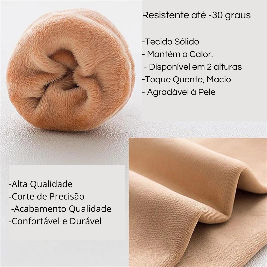 Meias Térmicas Grossas e Macias de Caxemira Lona e Curta - Mandatory