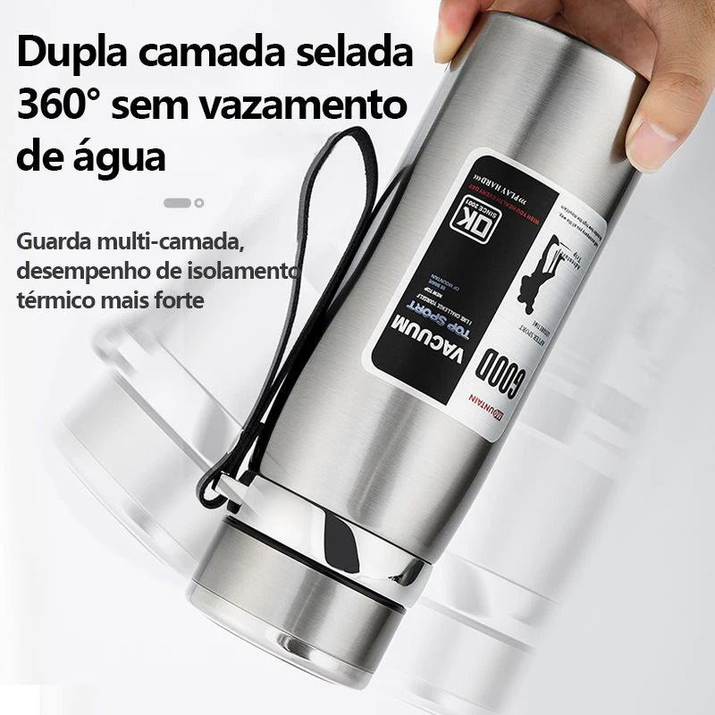 Garrafa Térmica de Aço Inoxidável com Dupla Isolação - Mandatory