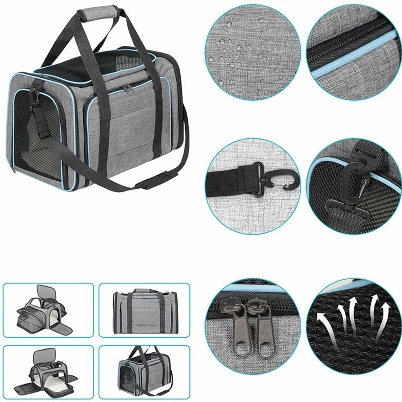 Bolsa de Transporte para Pets Expansível para Viagens e Avião - Mandatory