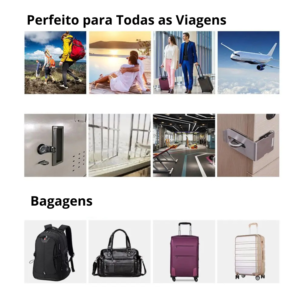 Cadeado TSA com Combinação de 3 Dígitos Proteção para Malas - Mandatory