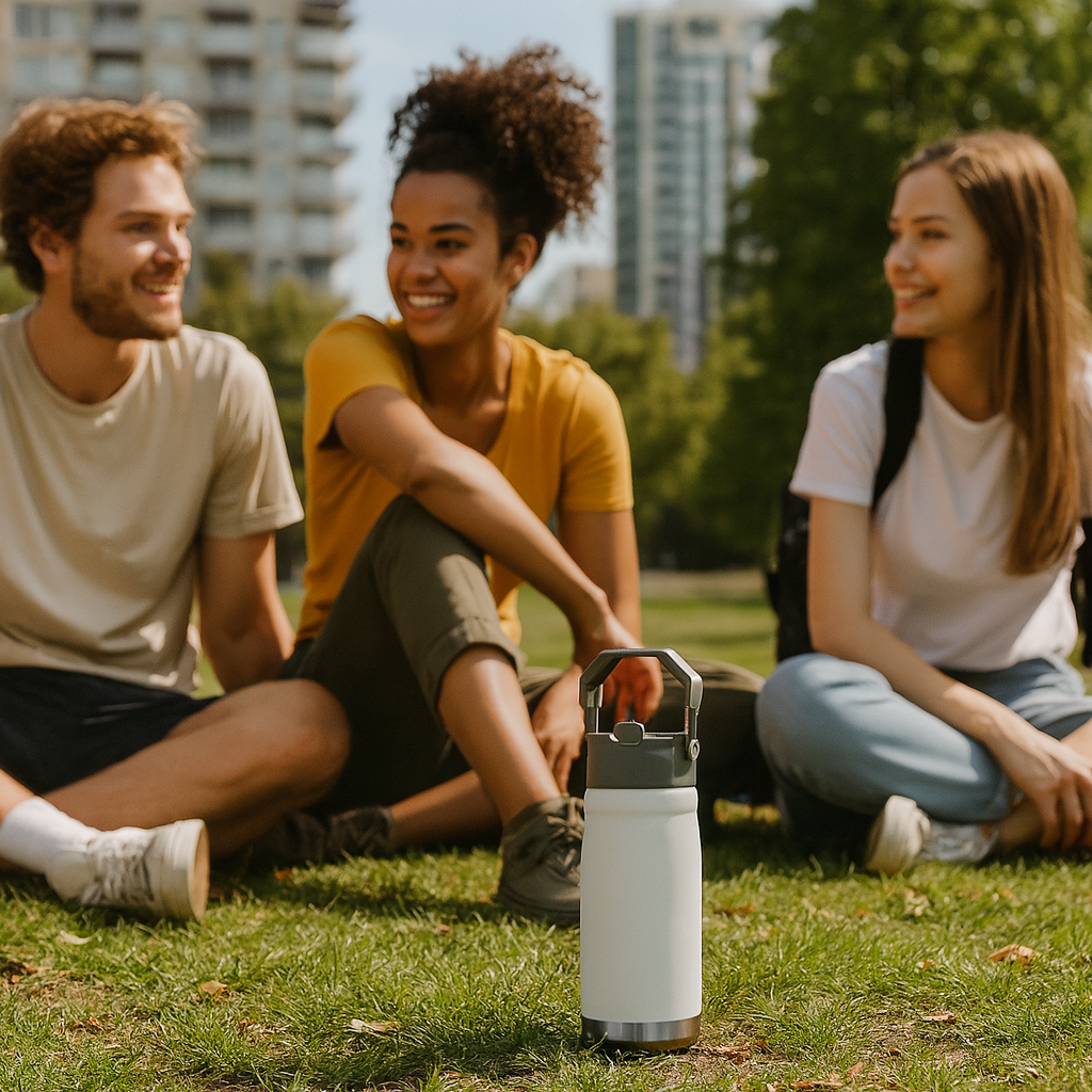 Garrafa Térmica Premium em Aço Inox 650ml com Parede Dupla