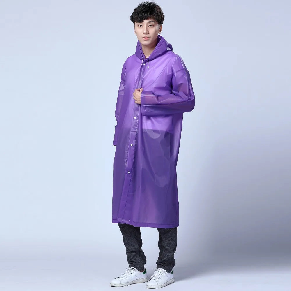 Capa de Chuva Lisa com Capuz para Homens e Mulheres - Mandatory