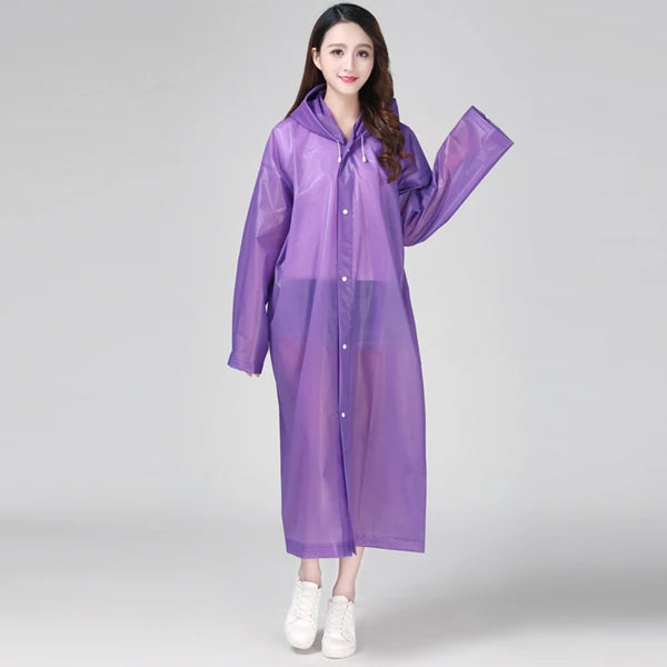 Capa de Chuva Lisa com Capuz para Homens e Mulheres - Mandatory