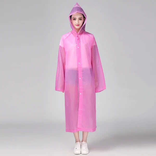 Capa de Chuva Lisa com Capuz para Homens e Mulheres - Mandatory