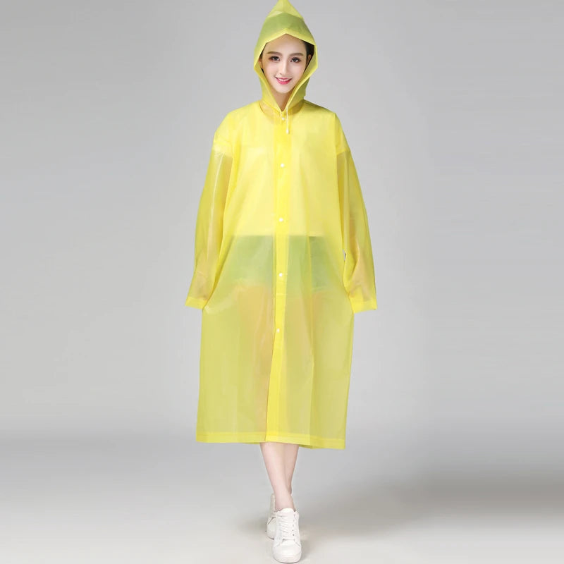 Capa de Chuva Lisa com Capuz para Homens e Mulheres - Mandatory