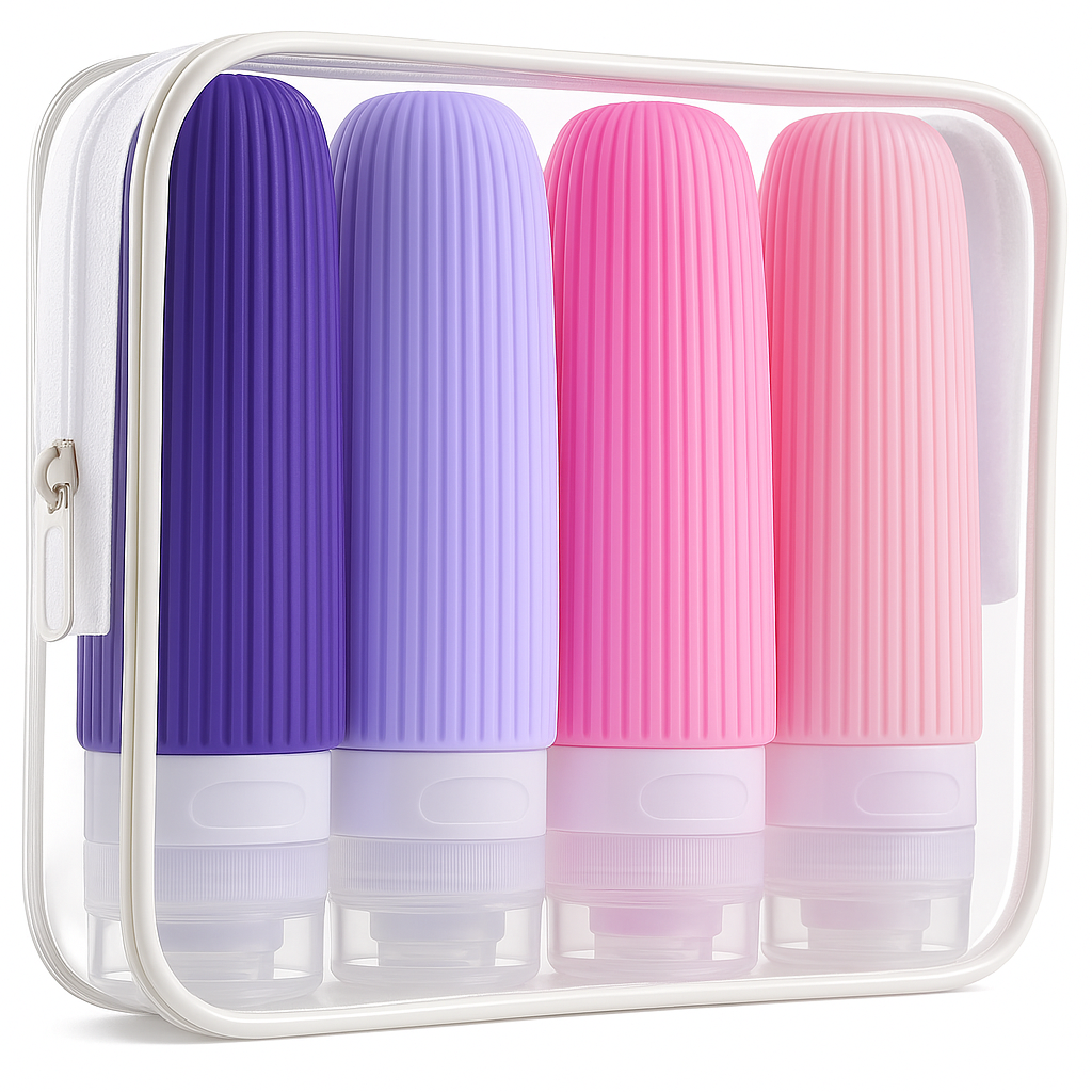 Kit Easy Trip para Viages 4 Dispensers Portáteis para Viagens - Mandatory