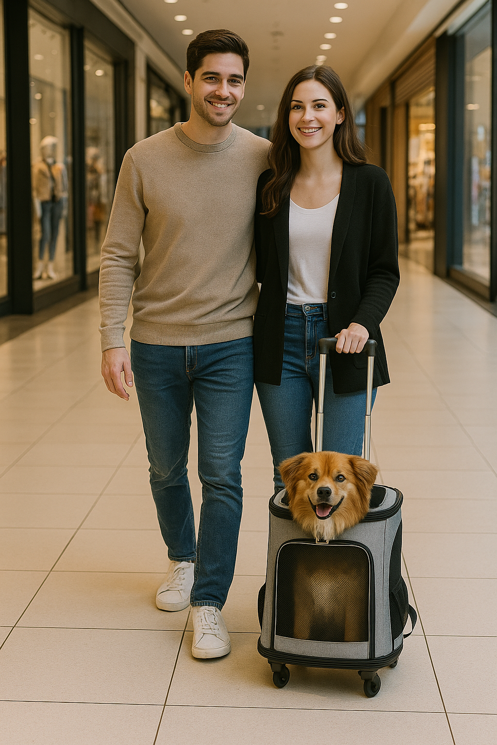 Mala Mochila de Transporte para Pets com Rodinhas – Conforto e Praticidade - Mandatory