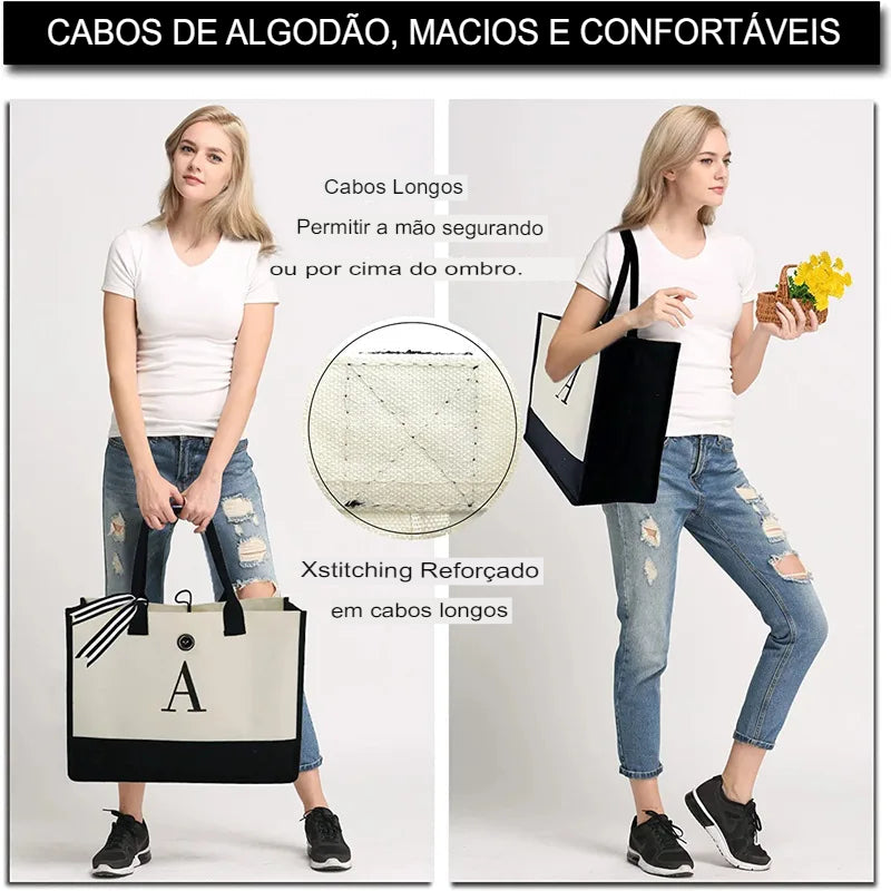 Bolsa Fashion Feminina Casual com Letras - Mandatory