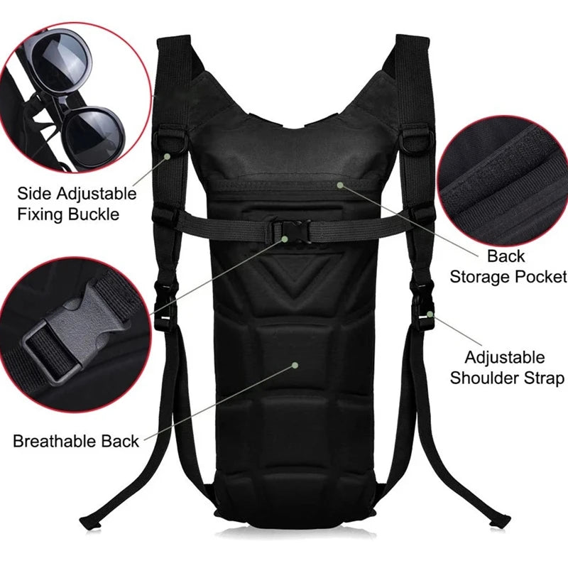 Mochila Tática Impermeável com Bolsa de Hidratação 3L - Mandatory
