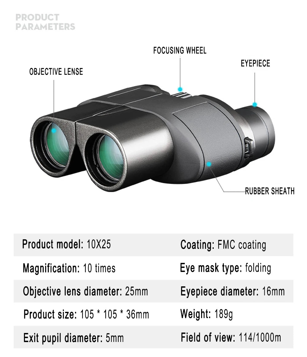 Binóculos Telescópio binocular profissional portátil - Mandatory