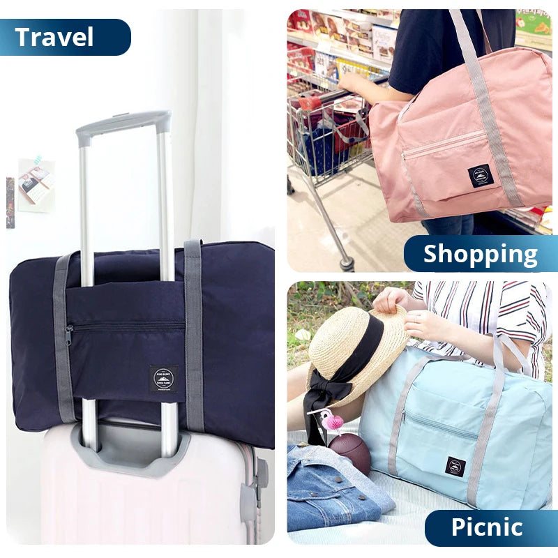 Kit com 2 Bolsas de Viagem Dobráveis 16L em Nylon - Mandatory