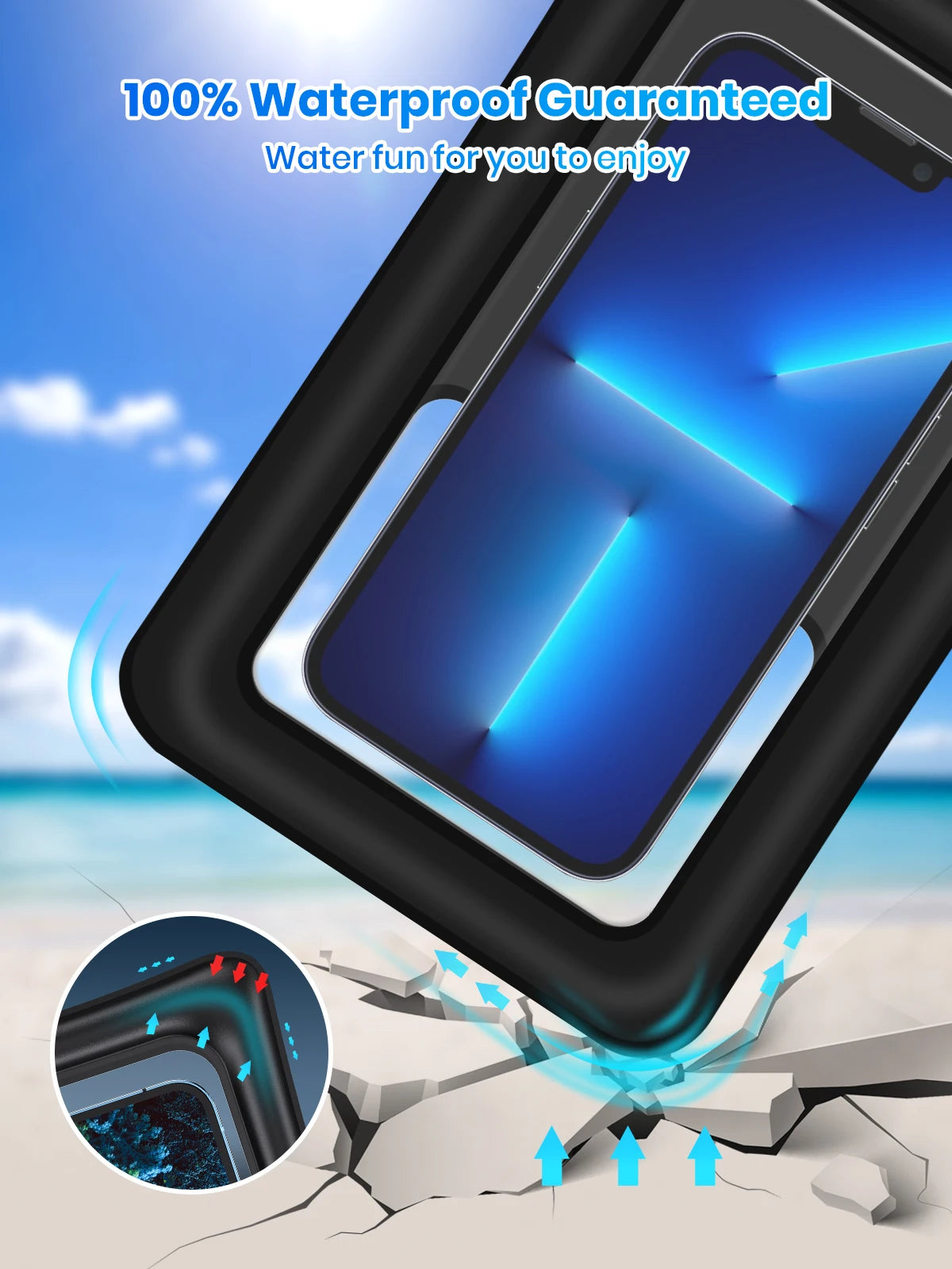 Capa para Celular a Prova D´Água para Smartphone com TouchScreen - Mandatory