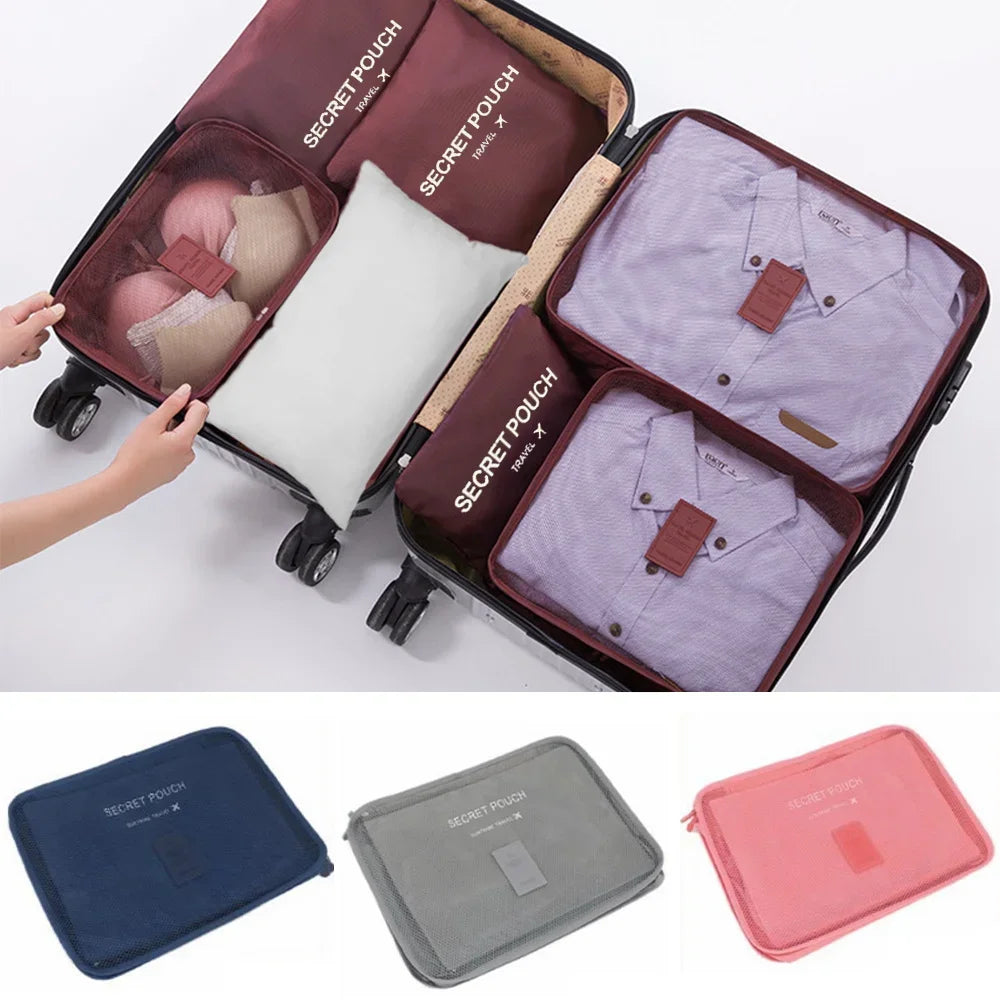 Kit 6 Bolsas Organizadoras de Viagem Espaçosas - Mandatory