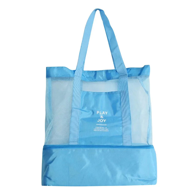 Bolsa de Praia 2 em 1 com compartimento térmico para lanches e Bebidas - Mandatory