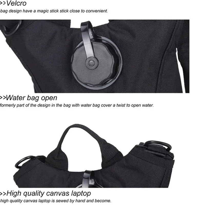 Mochila Tática Impermeável com Bolsa de Hidratação 3L - Mandatory