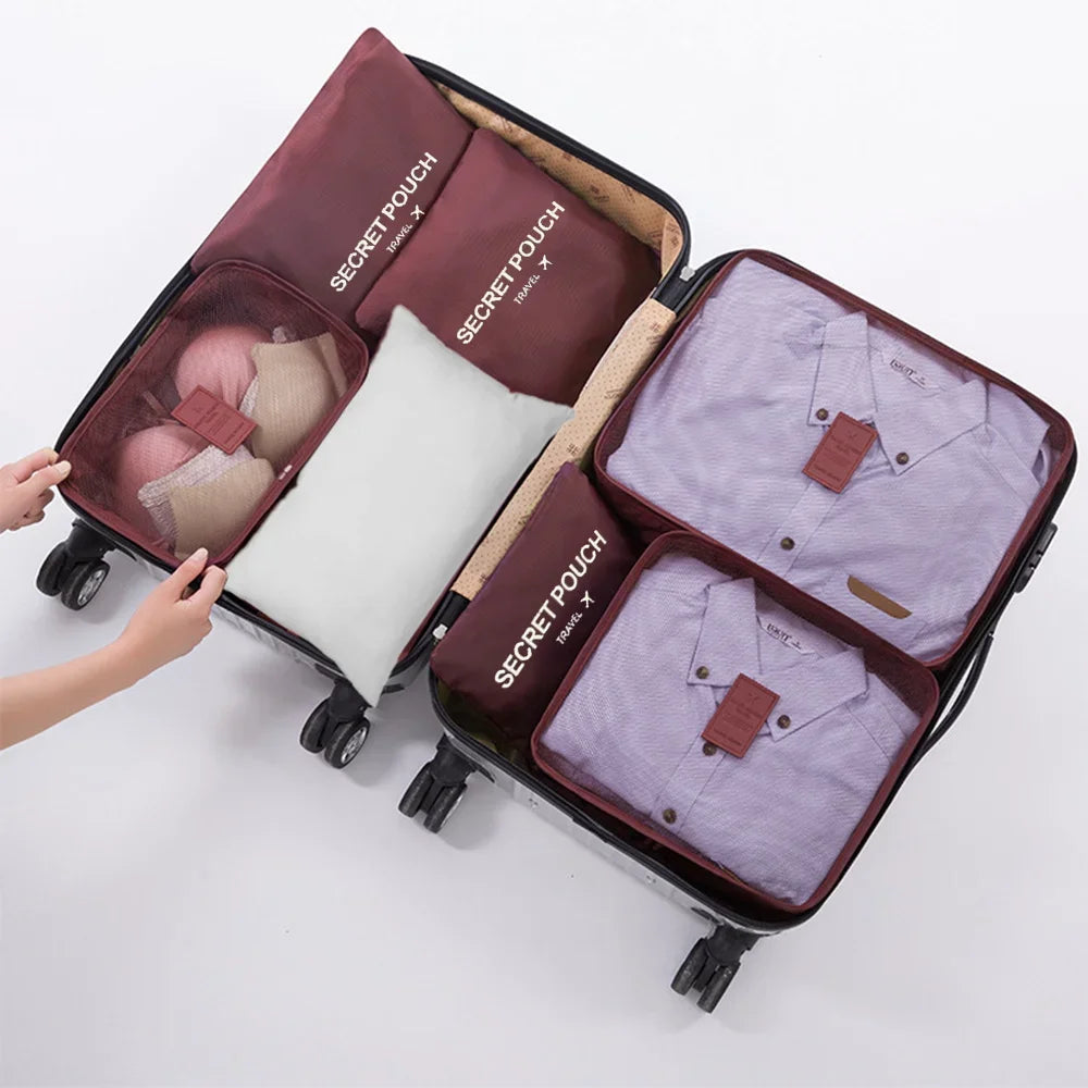 Kit 6 Bolsas Organizadoras de Viagem Espaçosas - Mandatory