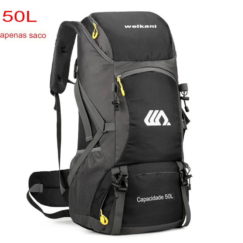 Mochila de Camping 50L Aventuras ao Ar Livre COM Capa de Chuva - Mandatory