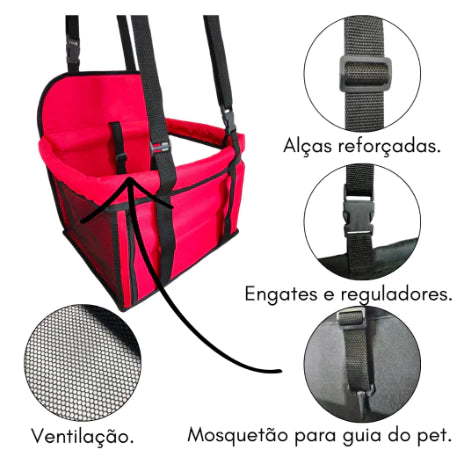 Assento Cadeirinha para Pet Veicular – Transporte Seguro para Cães e Gatos - Mandatory