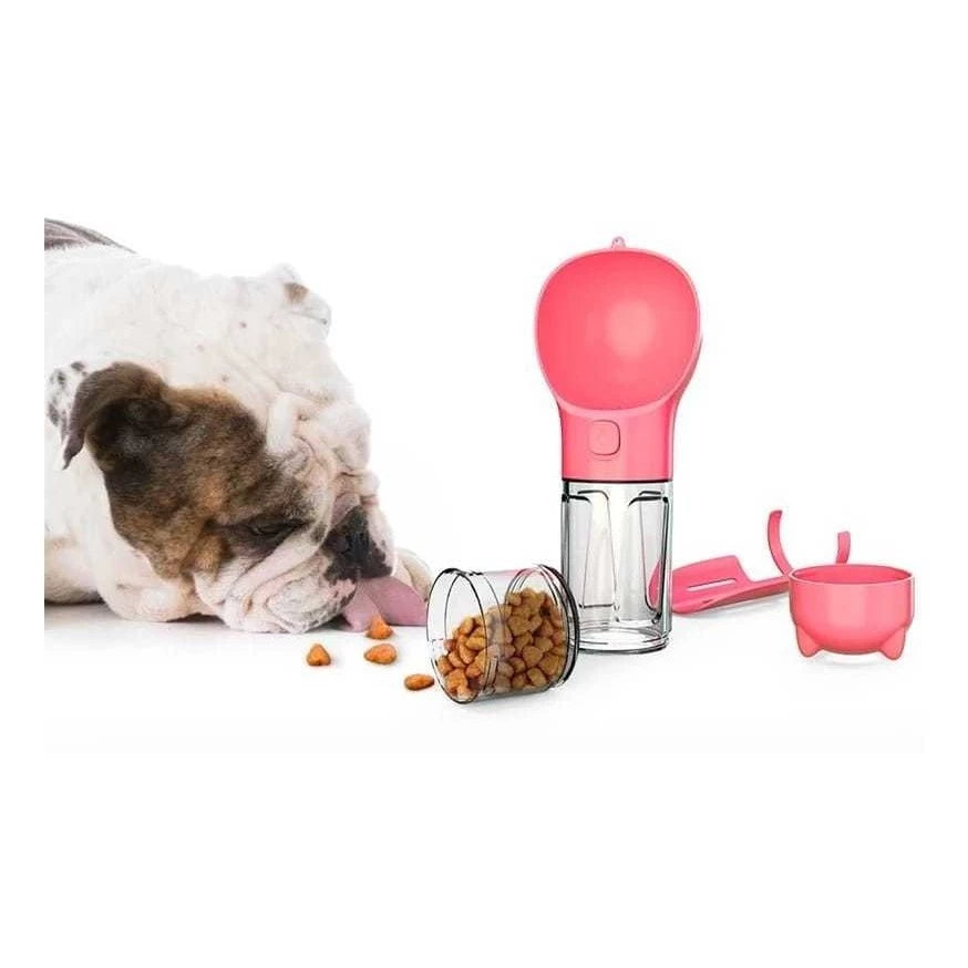 Garrafa Bebedouro 4 em 1 para Viagens com Pets - Mandatory