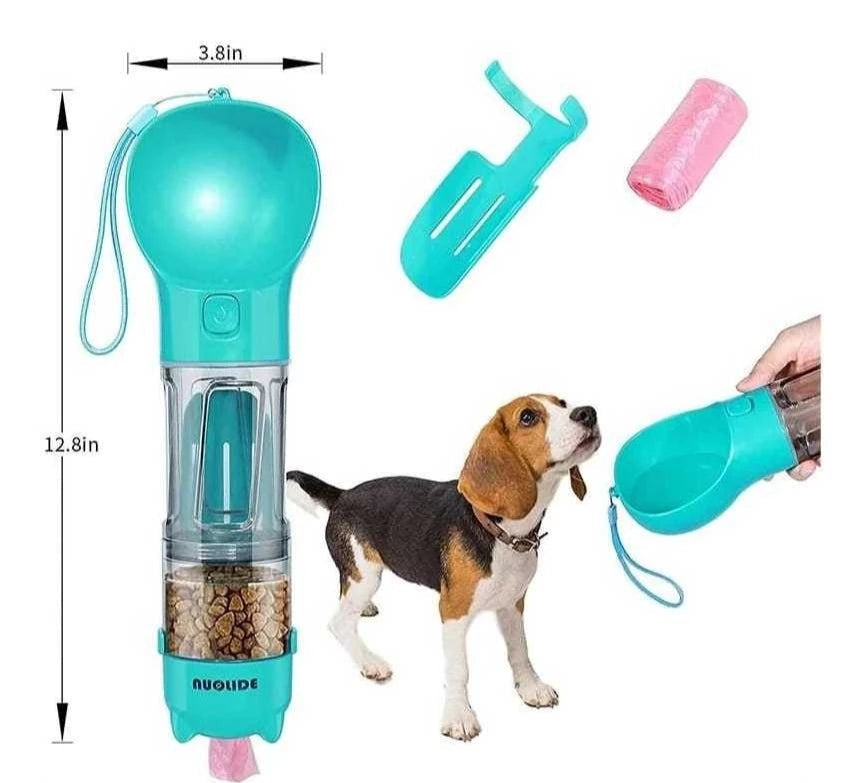 Garrafa Bebedouro 4 em 1 para Viagens com Pets - Mandatory