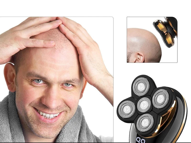 TrimGo 5x Barbeador Elétrico Masculino Compacto 5 Em 1 À Prova D'água - Mandatory