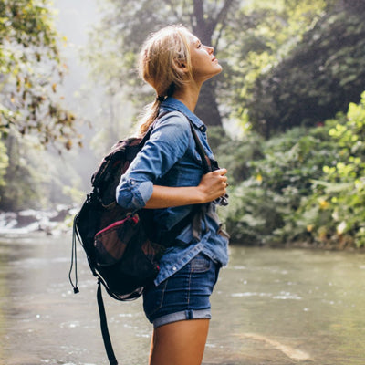 Equipamentos e acessórios para ecoturismo, ideais para aventuras na natureza.