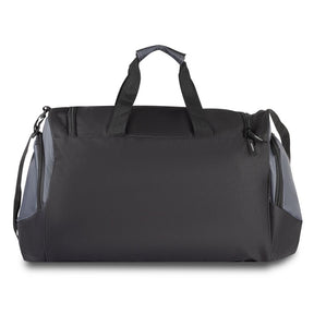 Bolsa de Atividades em poliéster, 65,5L, leve e resistente. Ideal para academia, treinos e viagens curtas. Compartimento para roupas sujas e bolsos laterais.