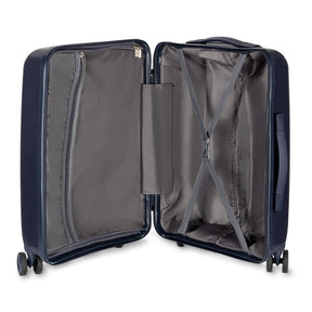 Mala 40L Azul com USB e Rodas 360° – Bagagem de Mão Leve e Resistente