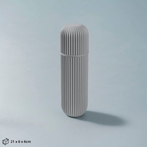 Estojo Porta Escova e Pasta de Dentes compacto para viagem, ideal para manter higiene e organização