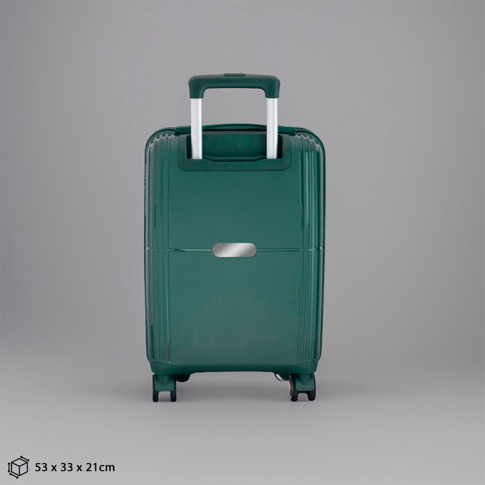 Mala Executiva 34L preta com acabamento elegante em ambiente corporativo

