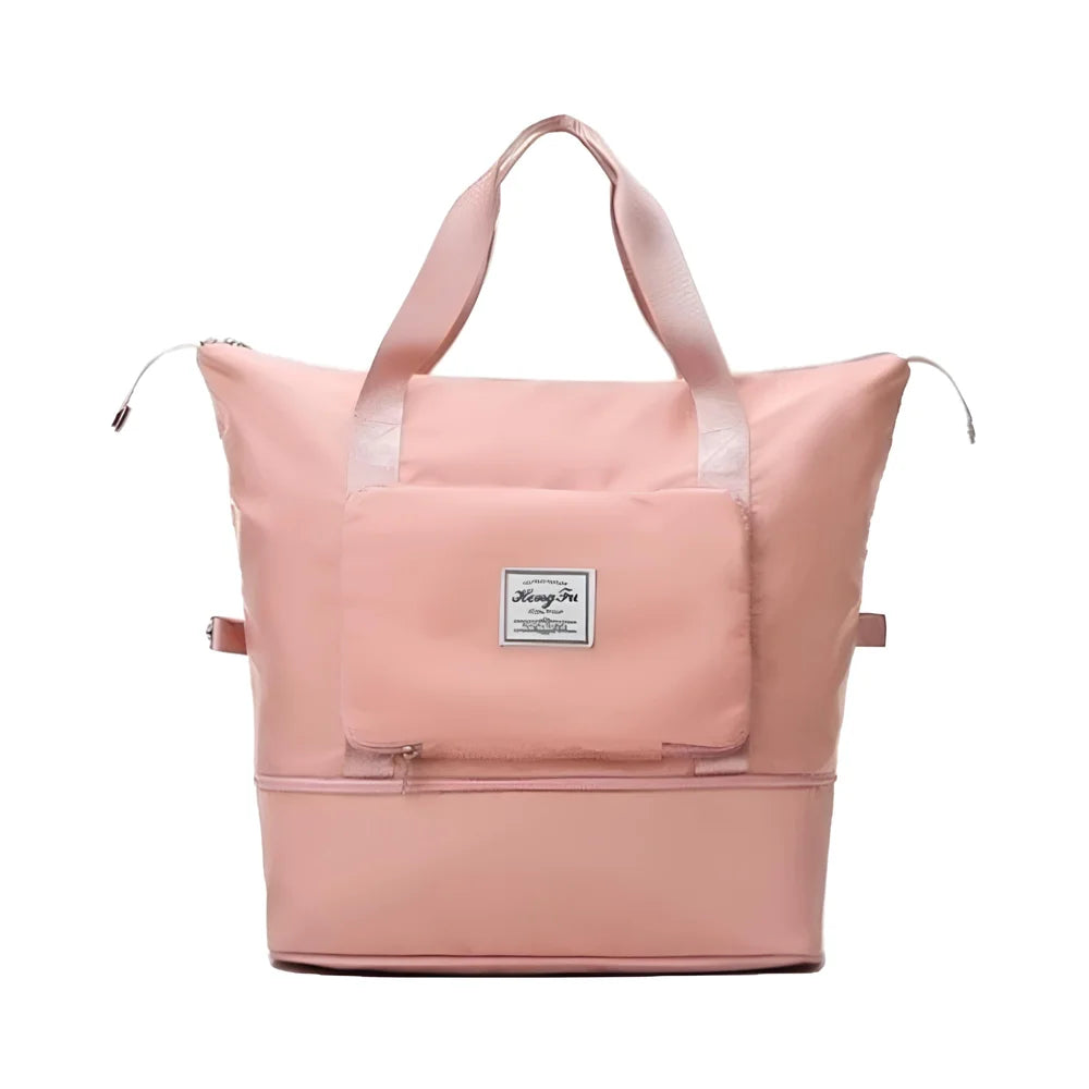 Bolsa de Viagem Dobrável com Compartimento Úmido/Seco