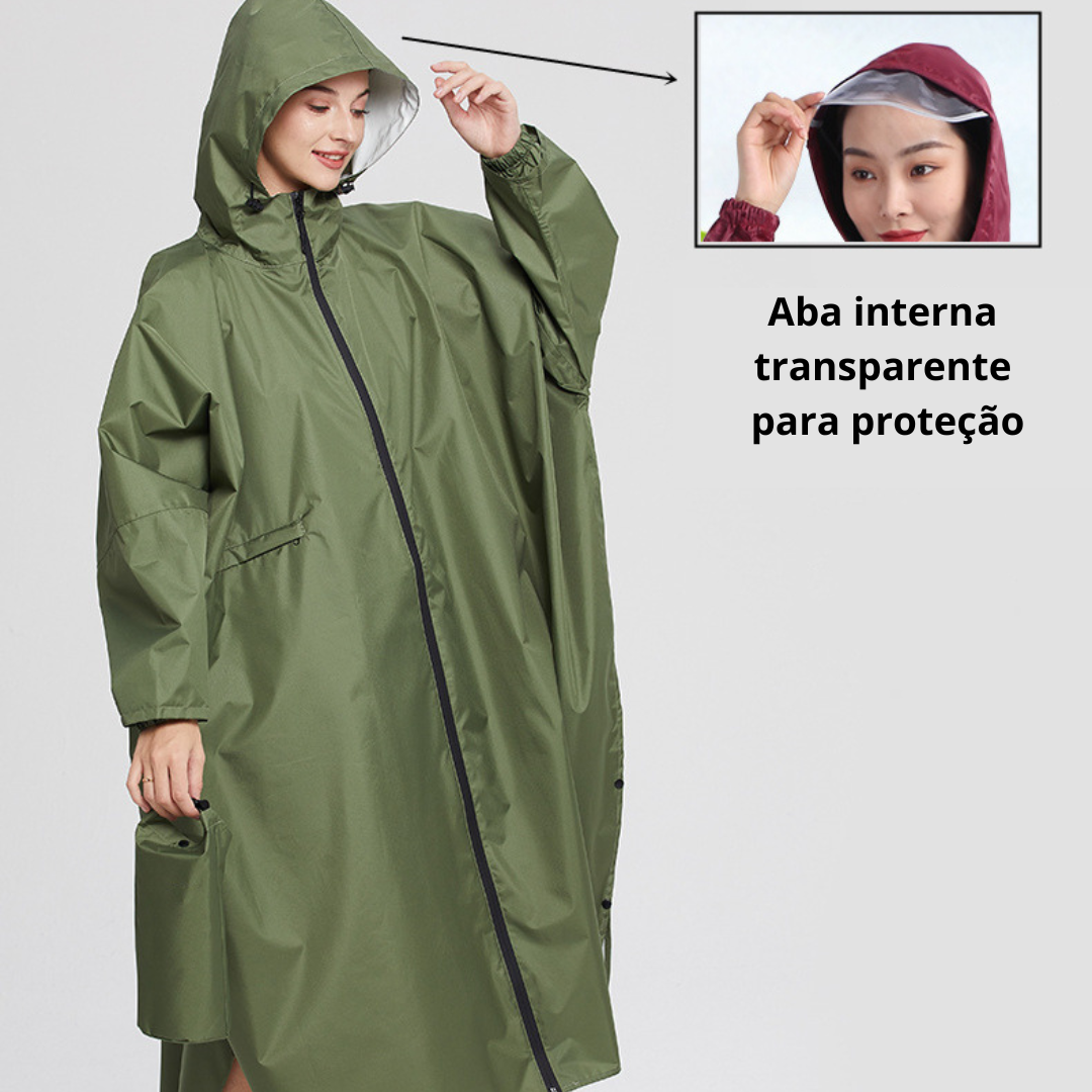 Capa de Chuva Sophia Estilosa Tipo Poncho Grossa e Resistente - Mandatory