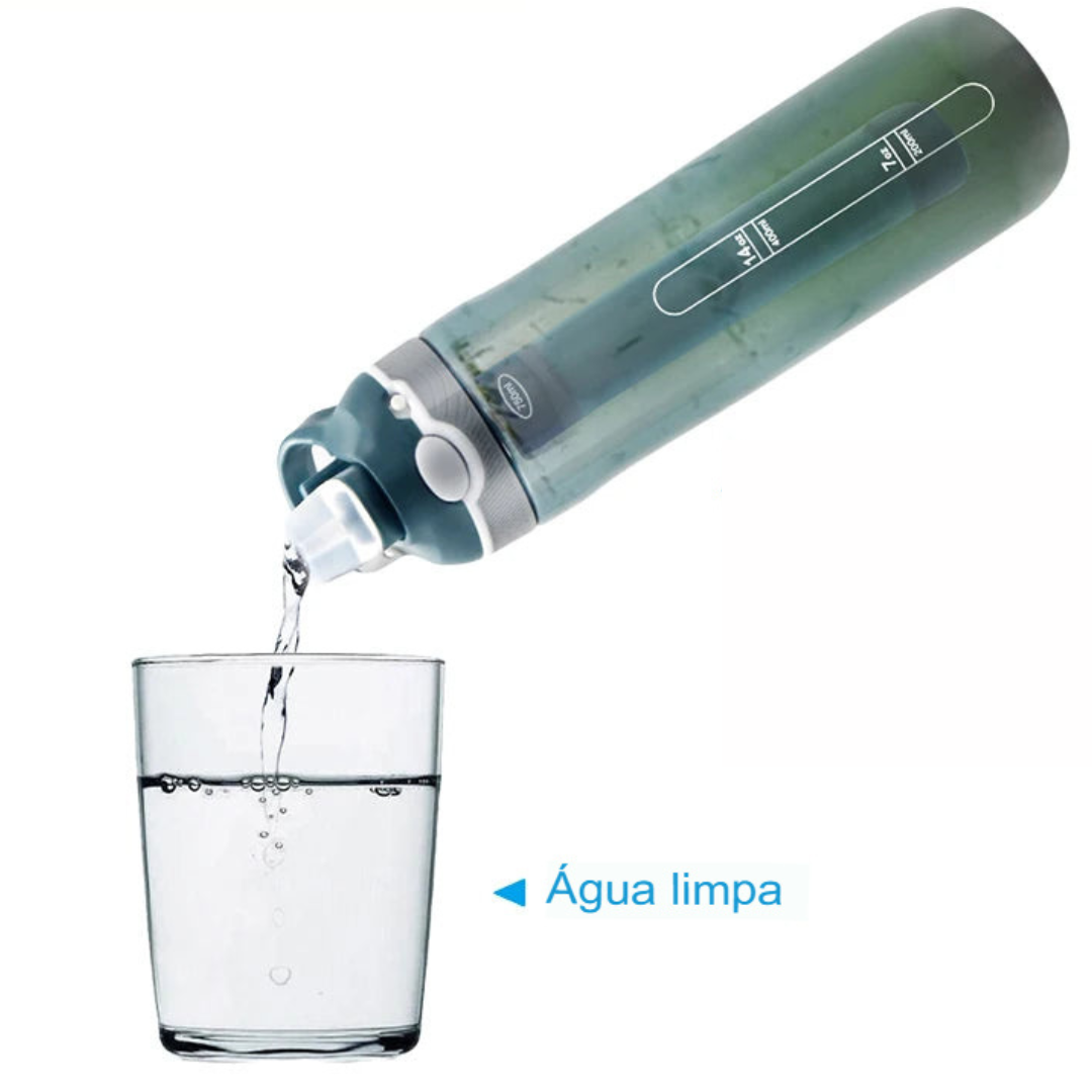 Garrafa com Filtro Purificador de Água 750ML - Mandatory