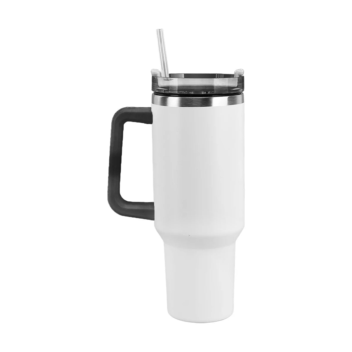 Copo Térmico Aço Inox 1200ml com Alça e Canudo | Bebidas Geladas ou Quentes - Mandatory