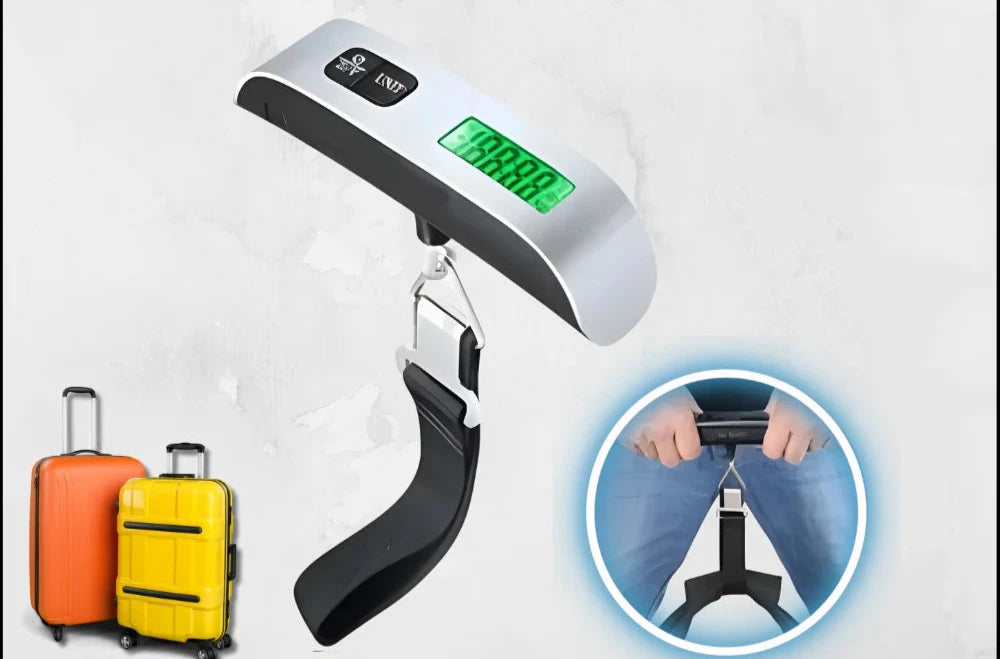 Balança Digital de Bagagem com Display LCD - Portátil e Precisa - Mandatory