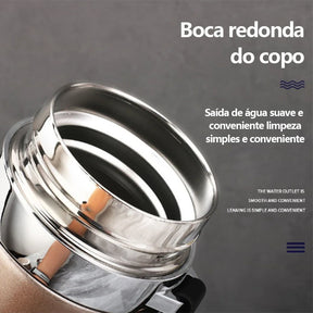 Garrafa Térmica de Aço Inoxidável com Dupla Isolação - Mandatory