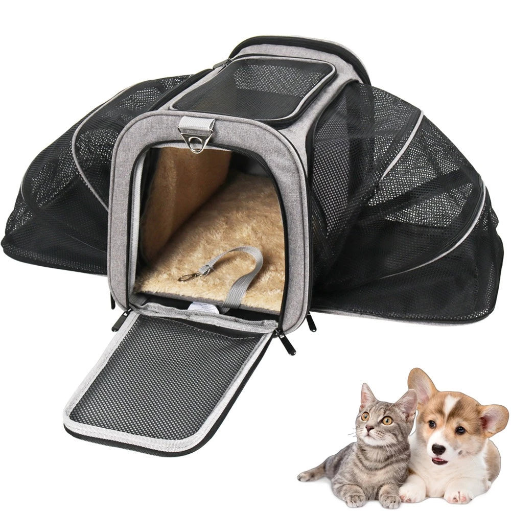 Bolsa de Transporte para Pets Expansível para Viagens e Avião - Mandatory