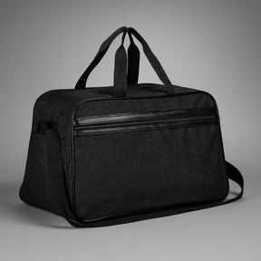 Bolsa de atividades em poliéster com compartimento interno espaçoso, alça ajustável e bolso externo com zíper, ideal para treinos e rotina diária.