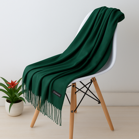 Echarpe Grossa de Luxo em Cashmere Cachecol Feminino