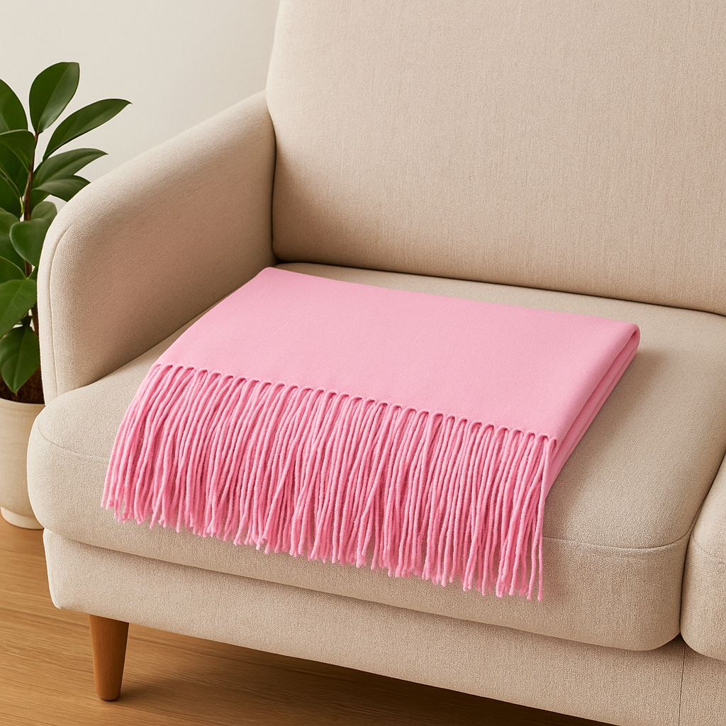 Echarpe Grossa de Luxo em Cashmere Cachecol Feminino