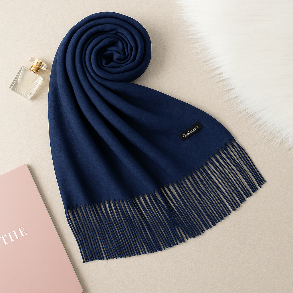 Echarpe Grossa de Luxo em Cashmere Cachecol Feminino