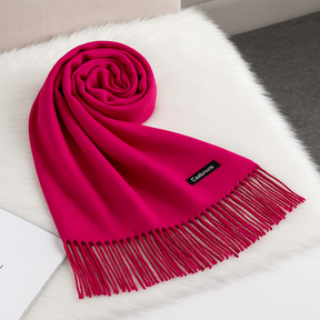 Echarpe Grossa de Luxo em Cashmere Cachecol Feminino