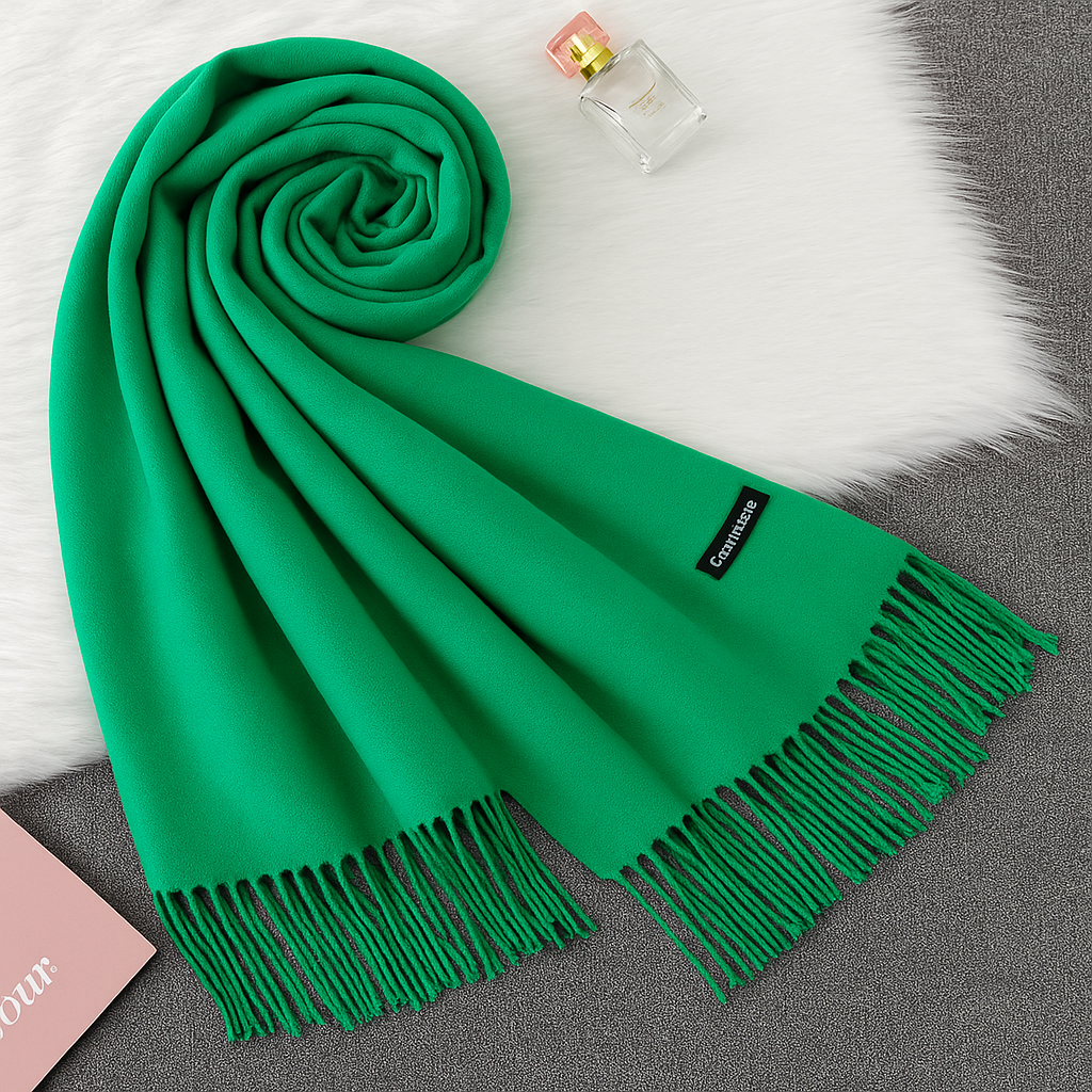 Echarpe Grossa de Luxo em Cashmere Cachecol Feminino