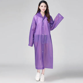 Capa de Chuva Lisa com Capuz para Homens e Mulheres - Mandatory