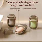 Saboneteira Viaggio – Compacta, com Drenagem e Tampa Segura - Mandatory