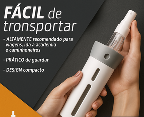 Easy Trip Mini Porta Cosméticos com 4 Frascos Internos para Viagem - Mandatory