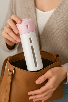 Easy Trip Mini Porta Cosméticos com 4 Frascos Internos para Viagem - Mandatory
