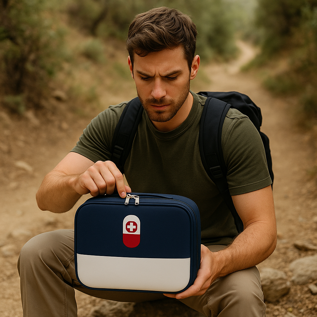 Necessaire de Remédios para Viagem e Primeiros Socorros - Mandatory