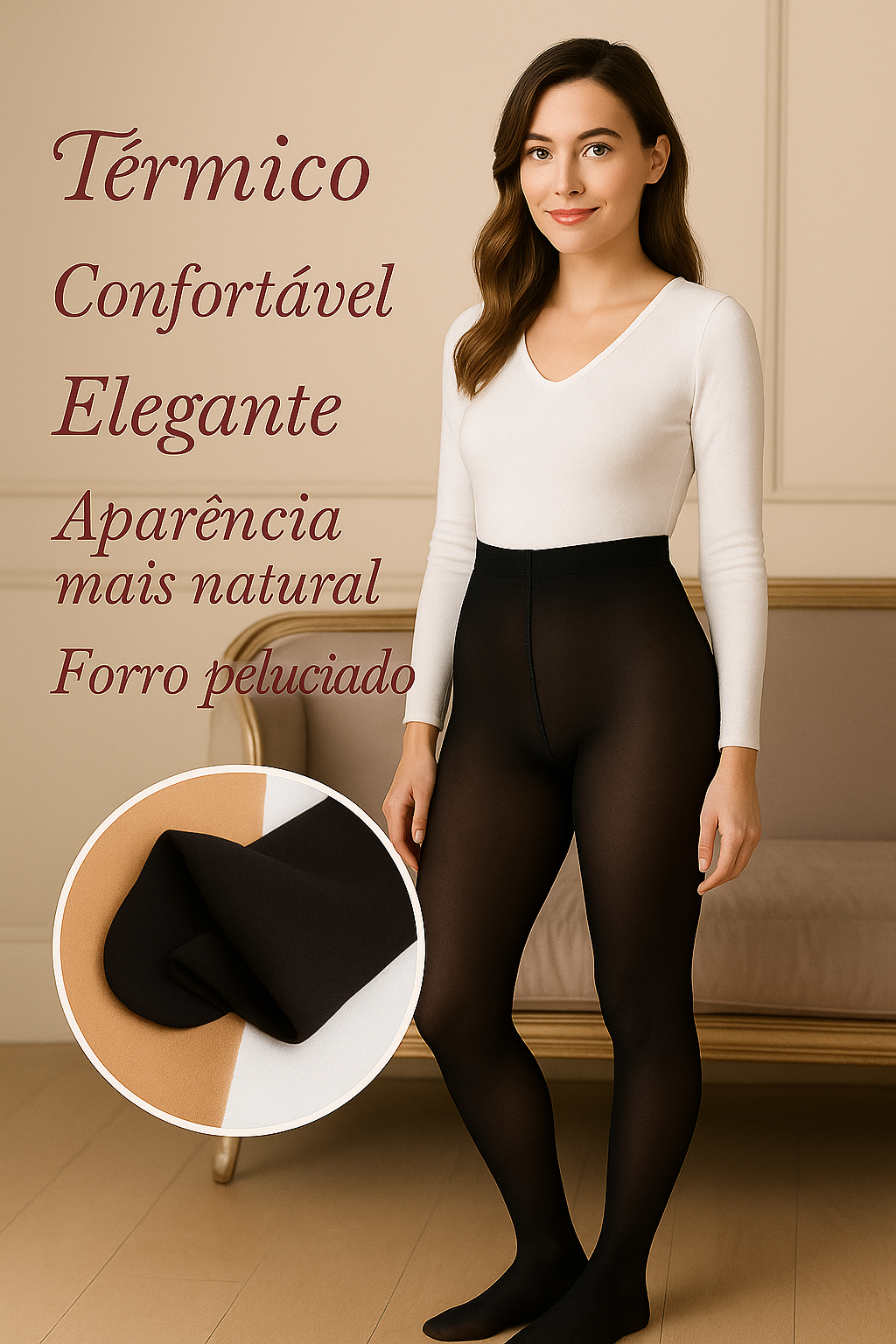 Meia-calça Térmica ThermoSlim Lux – Elegância e Calor em Viagens de Inverno - Mandatory